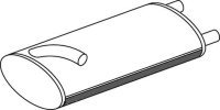 50366 DINEX 300.490.0101 MERCEDES Глушитель