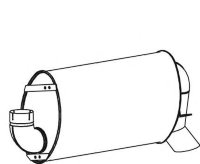 51342 DINEX 629.490.0301 MERCEDES Глушитель