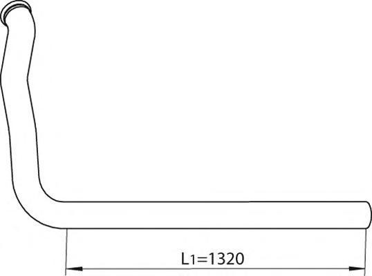 81210 DINEX 9515099 VOLVO Передняя труба