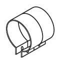 99327/T DINEX FLEX CLAMP ALU D 132/127,0 mm Хомут гофры (цинк)