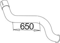 52683 DINEX 658.492.0104 MERCEDES Конечная труба