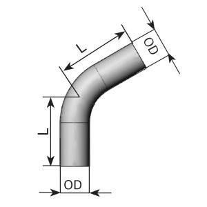 92460 DINEX PIPE BENDING 60'/D 60,0 mm (OD/OD) Колено