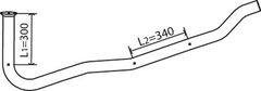 Dinex 28148 8602004 IVECO Передняя труба