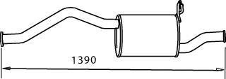 38332 DINEX 28730-4A965 Глушитель