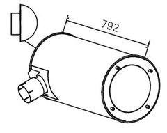 Dinex 28453 41214212 IVECO Глушитель