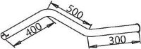 50610 DINEX 360.492.0405 MERCEDES Конечная труба