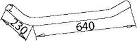 50232 DINEX 617.490.5020 MERCEDES Передняя труба