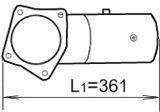 Dinex 21696 1284307 DAF Конечная труба