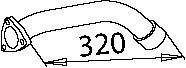 50243 DINEX 621.490.0025 MERCEDES Передняя труба