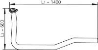 47100 DINEX 81.15204.5813 MAN Передняя труба