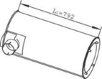 Dinex 28452 41019324 IVECO Глушитель