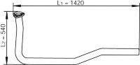 47103 DINEX 81.15204.5818 MAN Передняя труба