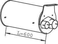 49396 DINEX 81.15101.0362 MAN Глушитель