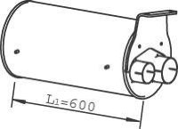 49397 DINEX 81.15101.0392 MAN Глушитель