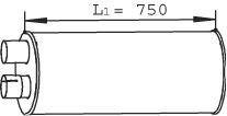 Dinex 28448 500390926 IVECO Глушитель