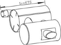 Dinex 28449 41020596 IVECO Глушитель