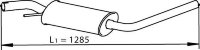74320 DINEX 023.253.409AJ VW Transporter Глушитель