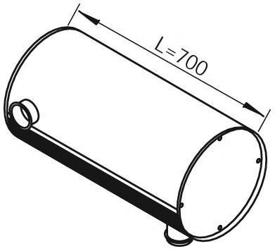 80345 DINEX 1674673 VOLVO Глушитель