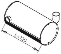 80352 DINEX 1661554 VOLVO Глушитель