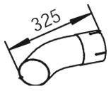 54653 DINEX 628.492.0704 MERCEDES Конечная труба