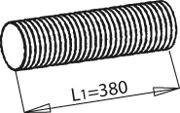 49260 DINEX 81.15210.0043 MAN Гофра D 70,0 L=375 mm (нерж)