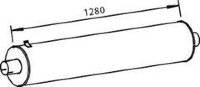 Dinex 28440 4667808 IVECO Глушитель