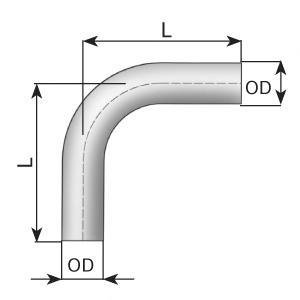 91075 DINEX PIPE BENDING 90'/D 76,2 mm (OD/OD) Колено