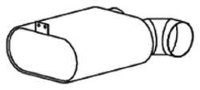 51376 DINEX 000.490.0016 MERCEDES Глушитель