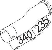 54126 DINEX 655.490.3321 MERCEDES Передняя труба