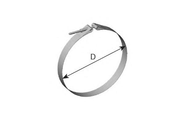 95405 DINEX BODY STRAP D 284,0 mm STAINLESS STEEL Хомут глушителя
