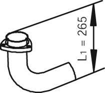 47279 DINEX 81.15204.5814 MAN Передняя труба