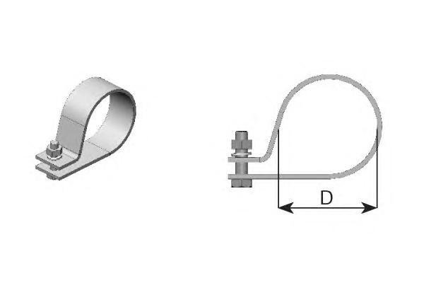 99410 DINEX PIPE CLAMP 110 mm Хомут