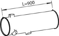 Dinex 28437 4722202 IVECO Глушитель