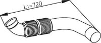 54245 DINEX 930.490.8119 MERCEDES Передняя труба