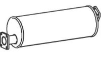 39303 DINEX 897206035 ISUZU Глушитель