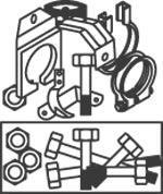 50935 DINEX MERCEDES KIT Универсальное приспособление выхлопной системы