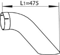 54668 DINEX 632.490.0310 MERCEDES Конечная труба