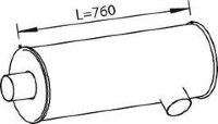 Dinex 28434 4697485 IVECO Глушитель