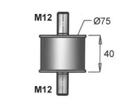 92975 DINEX RUBBER MOUNTING Резинометаллическая опора