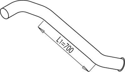 68650 DINEX 1114157 SCANIA Конечная труба