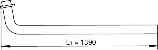 47290 DINEX 81.15204.5873 MAN Передняя труба