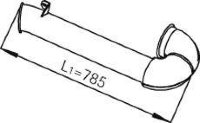 Dinex 21794 1690172 DAF Конечная труба