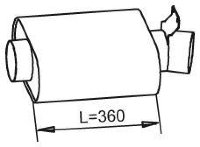 51390 DINEX 000.491.0006 MERCEDES Глушитель