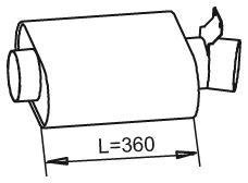 51390 DINEX 000.491.0006 MERCEDES Глушитель