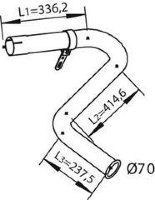 Dinex 28645 61596075 IVECO Конечная труба