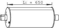 Dinex 28426 500370650 IVECO Глушитель