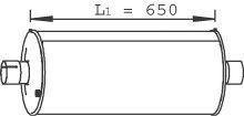 Dinex 28426 500370650 IVECO Глушитель