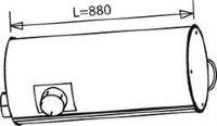 Dinex 28423 42092674 IVECO Глушитель