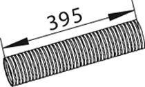 47293 DINEX 81.15210.0019 MAN Гофра D 80,0 L=395 mm (нерж)