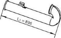 Dinex 21789 1611175 DAF Конечная труба